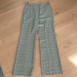 Gabriela Hearst wide leg plaid pant